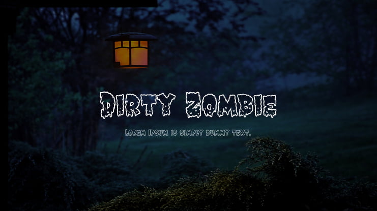 Dirty Zombie Font