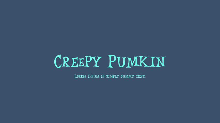 Creepy Pumkin Font
