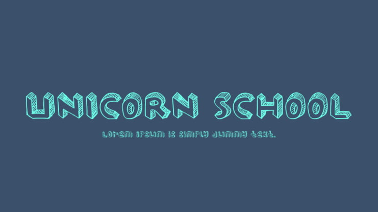 UNICORN SCHOOL Font