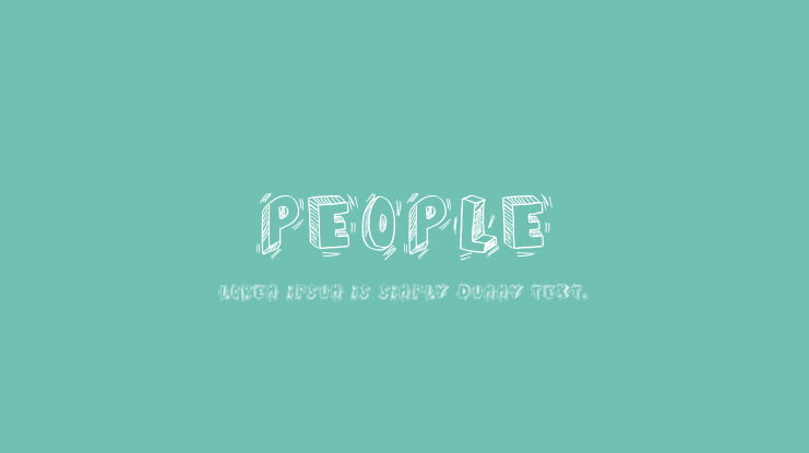 PEOPLE Font