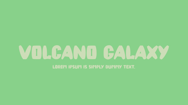 VOLCANO GALAXY Font