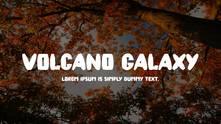 VOLCANO GALAXY Font