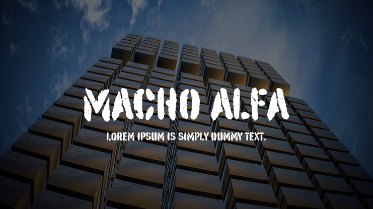 Macho Alfa Font