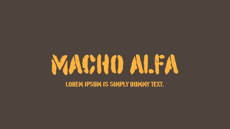 Macho Alfa Font