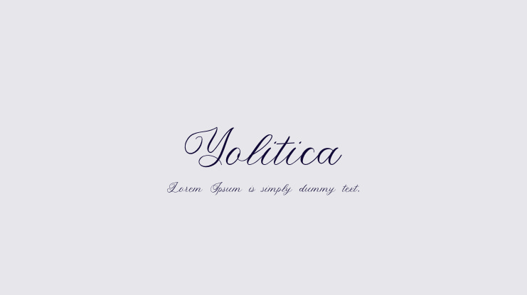 Yolitica Font