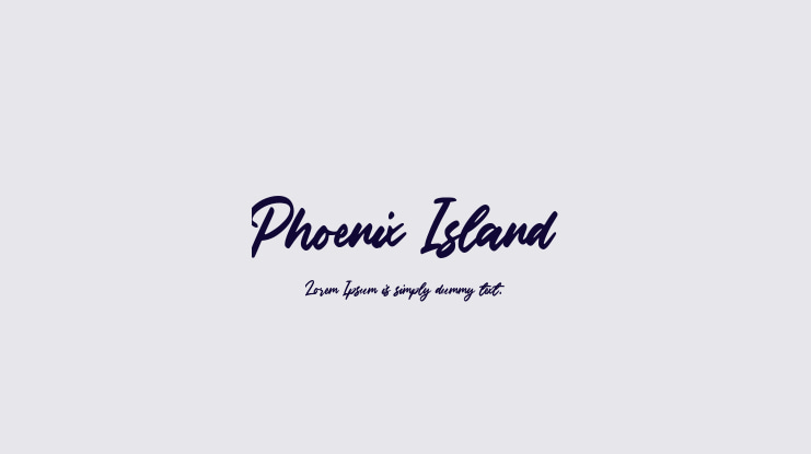 Phoenix Island Font
