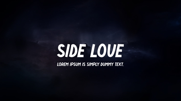 Side Love Font