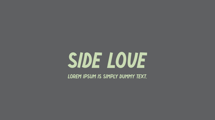 Side Love Font