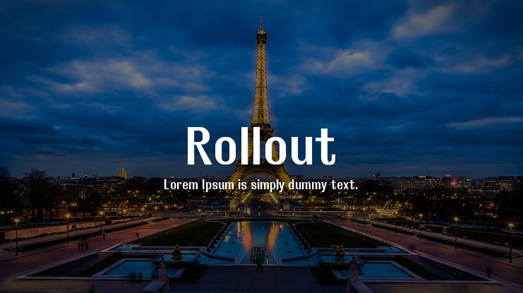 Rollout Font Family