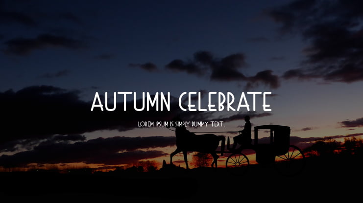 Autumn Celebrate Font Family