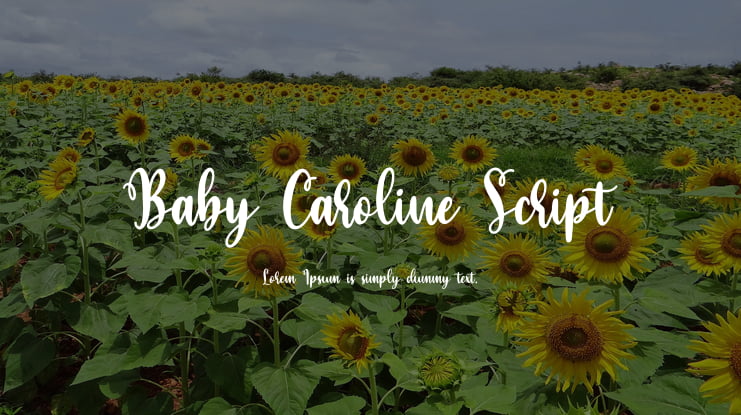 Baby Caroline Script Font