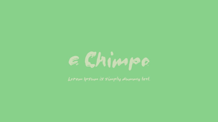 c Chimpo Font