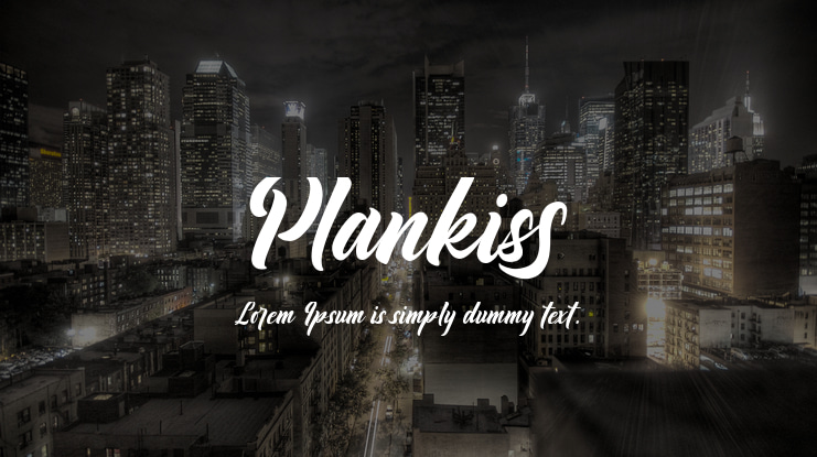 Plankiss Font
