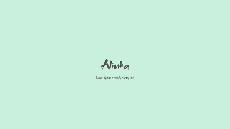 Alinka Font