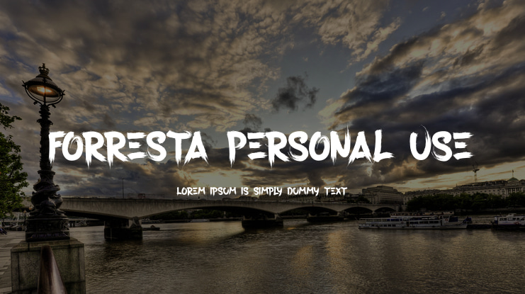 Forresta Personal Use Font