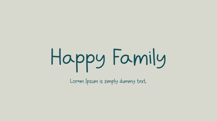 Happy Family Font