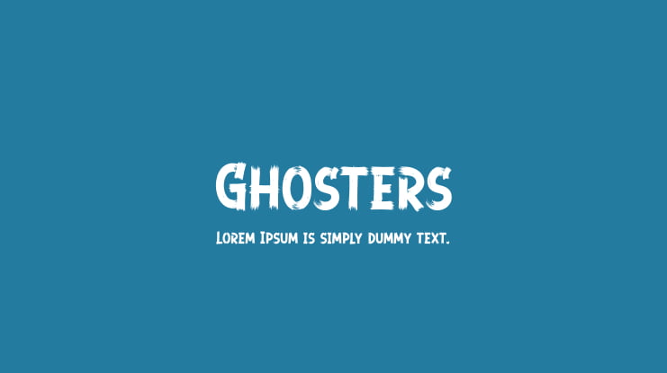 Ghosters Font