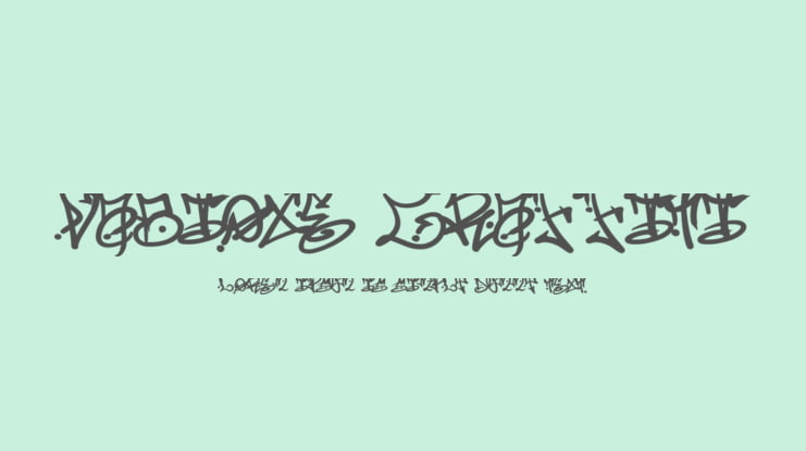 Vabioxe Graffiti Font