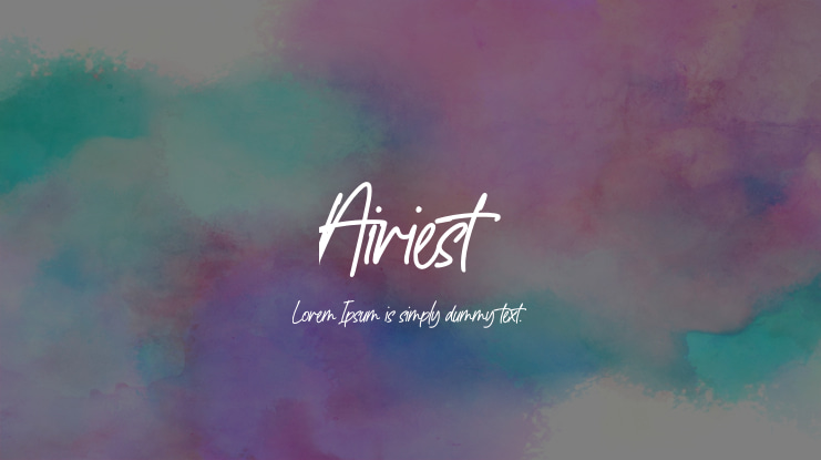 Airiest Font