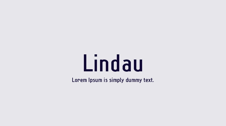 Lindau Font Family
