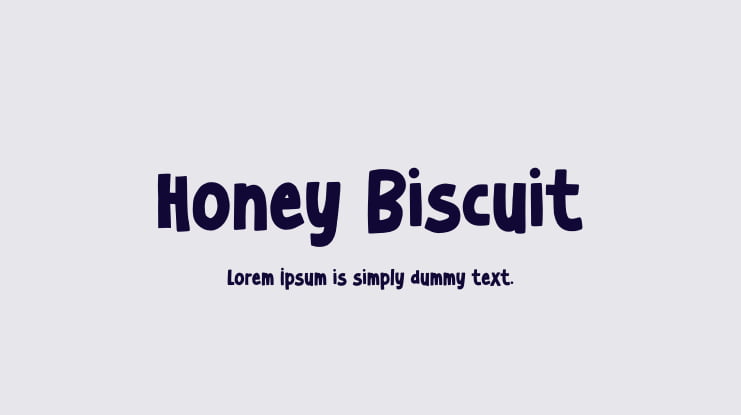Honey Biscuit Font