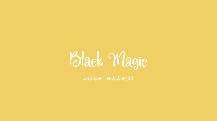 Black Magic Font