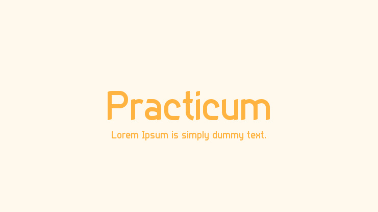 Practicum Font