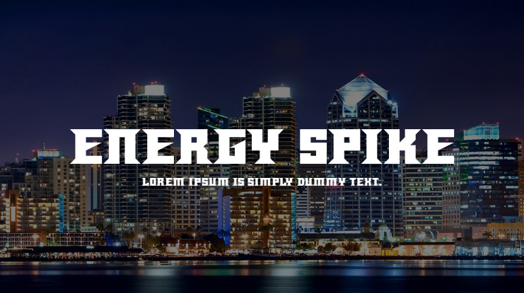 Energy Spike Font Family
