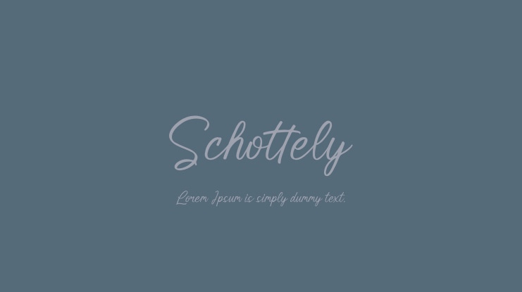 Schottely Font