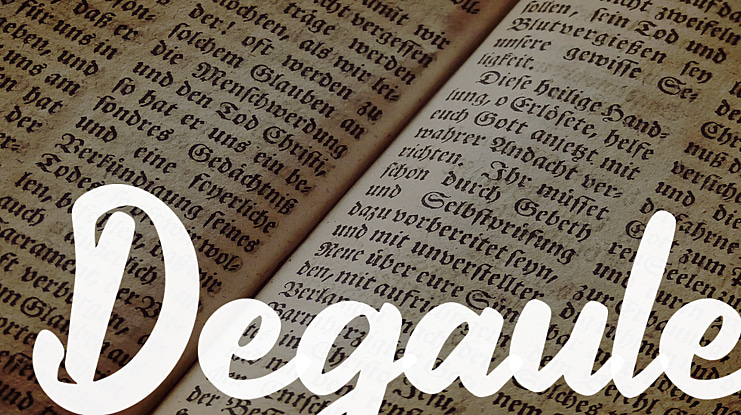 Degaule Font