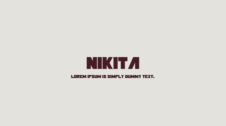 NIKITA Font