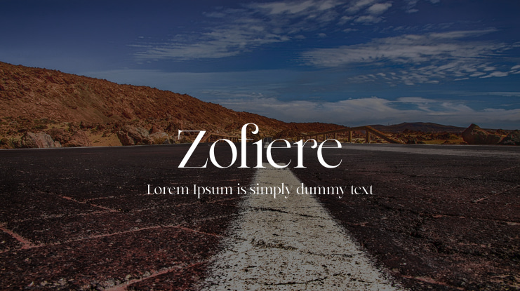Zofiere Font Family