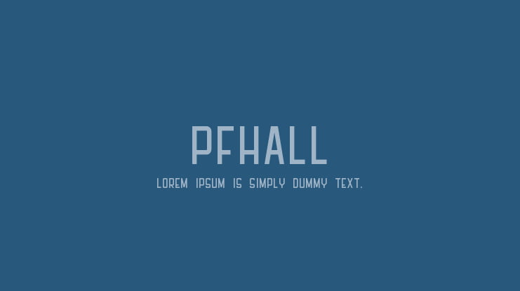 PFHall Font