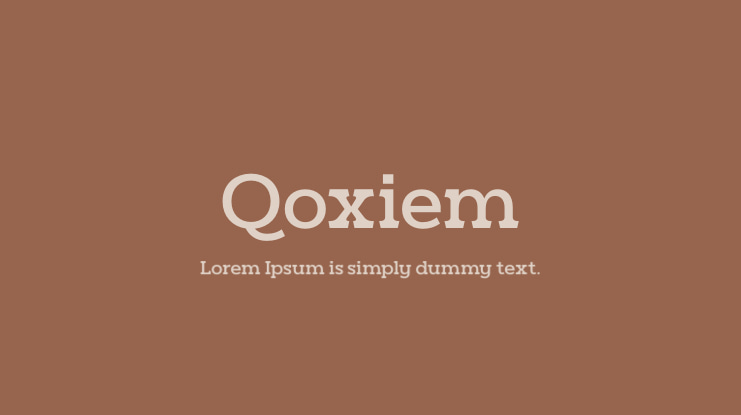 Qoxiem Font