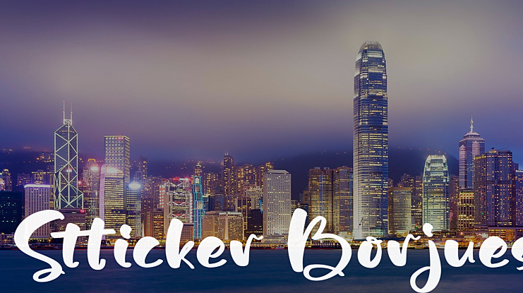 Stticker Borjues Font