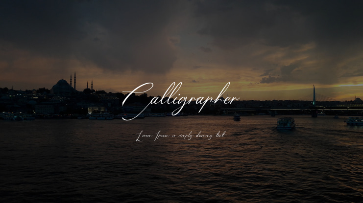 Calligrapher Font