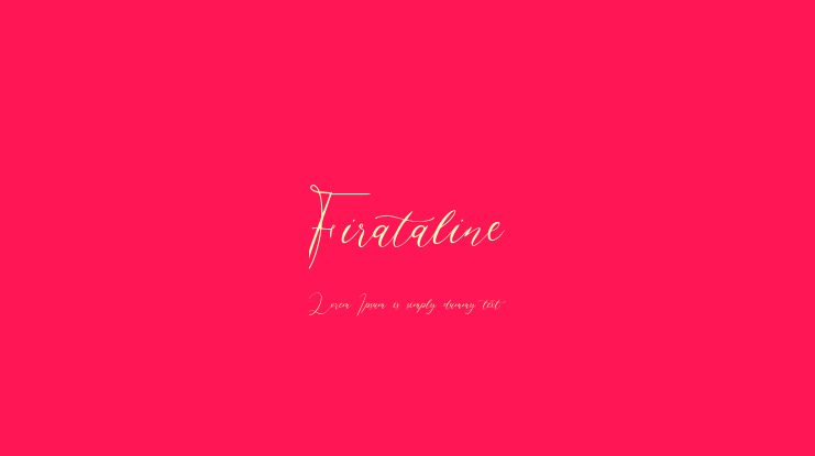 Firataline Font
