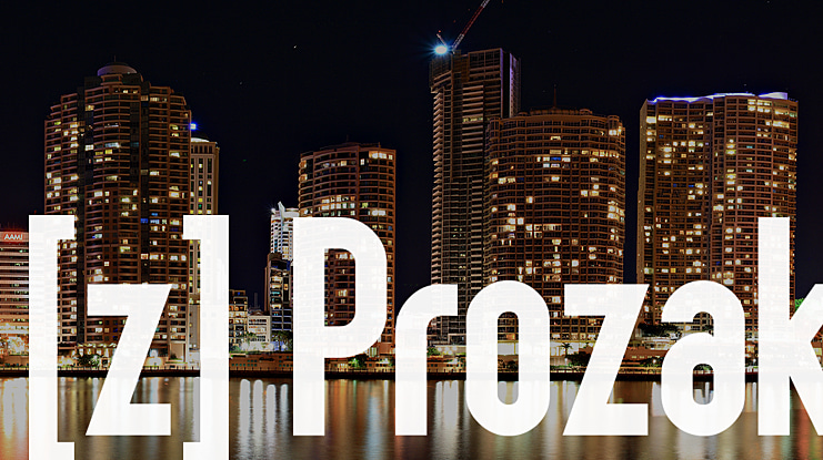 [z] Prozak Font Family