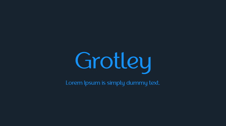 Grotley Font Family