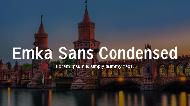 Emka Sans Condensed Font Family