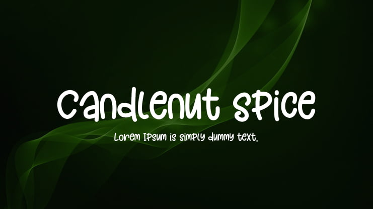 Candlenut Spice Font