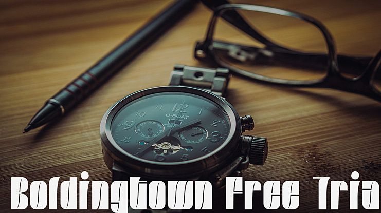 Boldingtown Free Trial Font