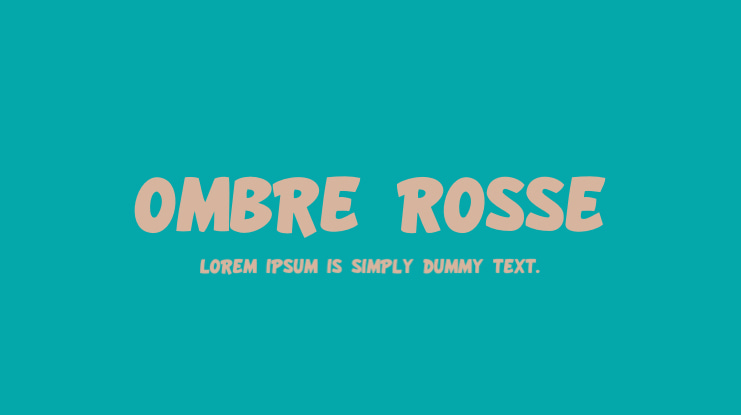 Ombre Rosse Font Family