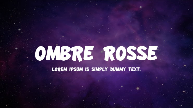 Ombre Rosse Font Family