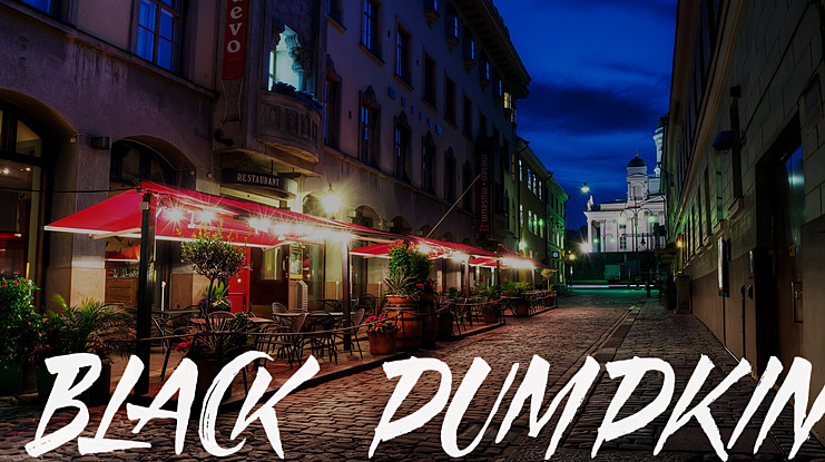 Black Pumpkin Font