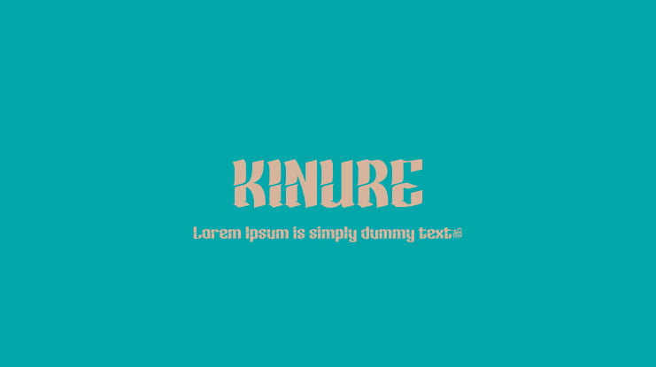 KINURE Font