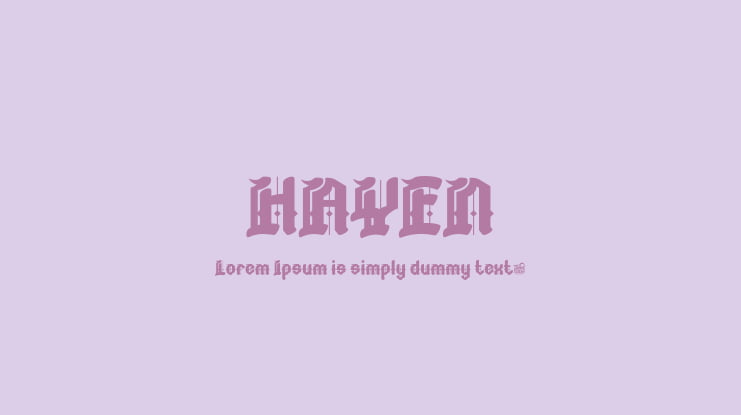 HAYEN Font