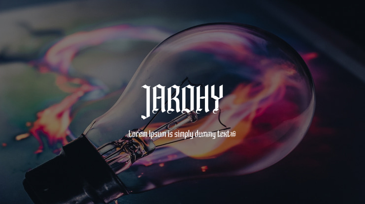 JAROHY Font