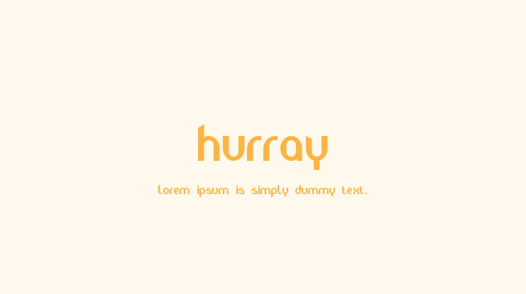 Hurray Font