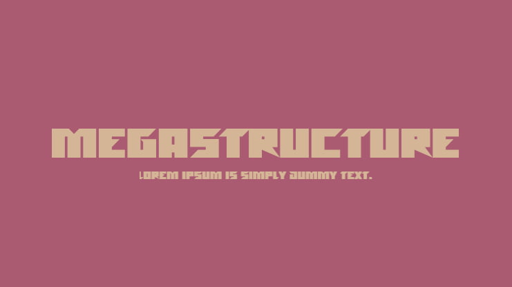 Megastructure Font Family